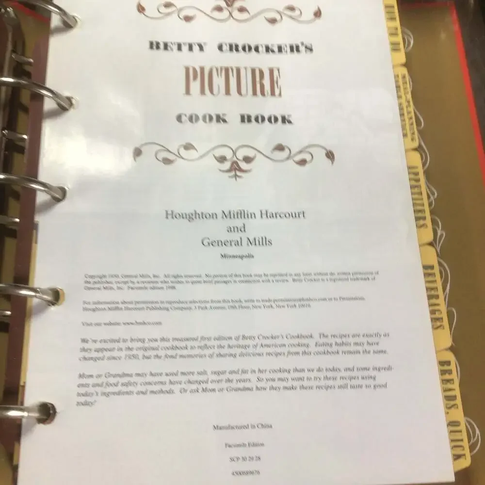 Betty Crocker 1998 facsimile